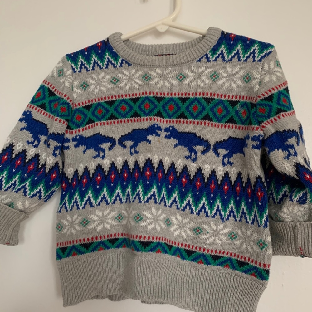 🦖 Kids’ Dino Holiday Sweater! 🦖